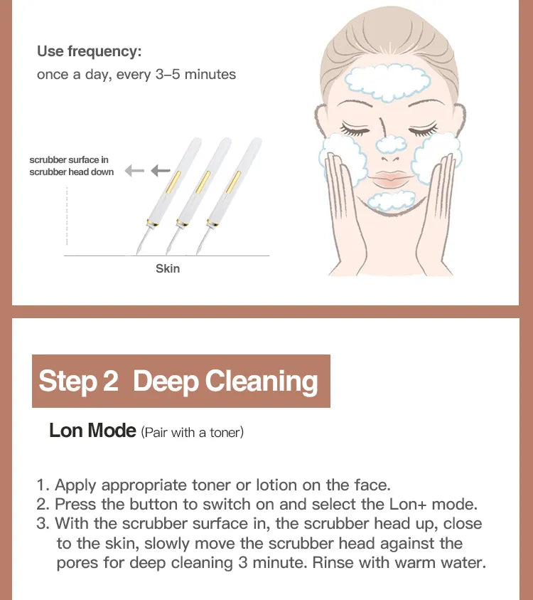 Ultrasonic Skin Scrubber - Blackhead Removal & Facial Lift